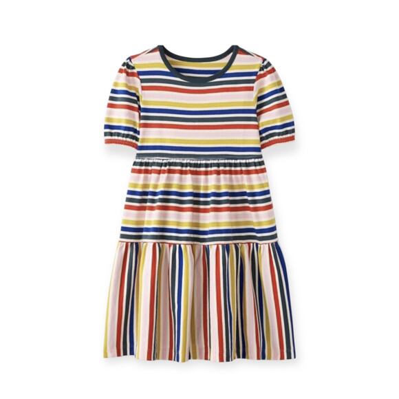 🆕 Hanna Andersson Rainbow 🌈 Stripe Twirly Dress. Size 8 - Picture 1 of 2